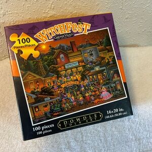 Doodle Folk Art “Witchfest” 100 piece jigsaw puzzle